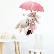 Lovers Under Umbrella Wall Decals