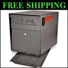 Weather-Resistant Bronze Mailbox with Easy Fast-Trak Installation - Medium Size