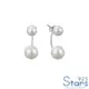 【925 STARS】純銀925兩戴法經典時尚珍珠造型耳環 造型耳環珍珠耳環