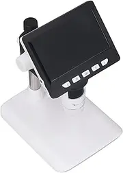 4.3inch LCD Screen 1000x 2MP USB Soldering Microscope with Light and Stand, Digital Microscope, Electronic Video Microscopes for Phone Repairing, Circuit Board, SMT SMD DIY