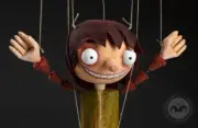 Jester - original wooden marionette