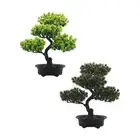 Artificial Bonsai Tree Welcome Potted Garden Decor for Desk Living Room Home