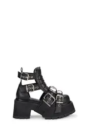 [Current Mood] Rev Your Engine Buckled Boots - Black