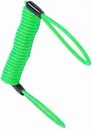 Fdit Disc-lock-kable-anti Reminder Records for Motorcycle Alarm, Light Swirl Cable for the (Fluorescent Green)