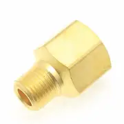 1pc Brass 1/4" BSPP (G) Male - 1/4" BSPP (G) Female Adapter MettleAir 120-GBGB
