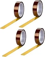 4 Rolls Double Sided Heat Resistant Tape Heat Transfer Tape for Electronics 10mm x 33m Easy Applicati