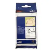 Brother Genuine TZe-R231 Ribbon Tape Cassette Black on White, 12mm wide, 4m long