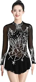 [Zagitova] Ice Figure Skating Dress for Girls with Shiny Rhinestone Patchwork Graceful Women Competition Dance Outfits