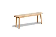 MIUZ Dining Bench Solid Timber American White Oak Wood Kitchen Entryway Bedroom