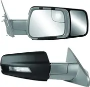 Fit System - 80730 Snap & Zap Custom Towing Mirror Pair for Ram 1500 Pick-up, Black