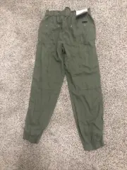 Social Standing By Sanctuary Linen Olive Joggers Small So Cute!!! NWT