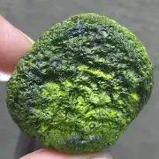 90.80Ct Genuine MOLDAVITE Czech Republic Certificate of Authenticity