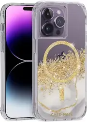 Case Mate Apple iPhone 14 Pro Case Karat Marble w/ MagSafe Anti-Scratch