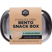Ever Eco Stainless Steels Bento Snack Box 3 Compartments | Flora & Fauna AU