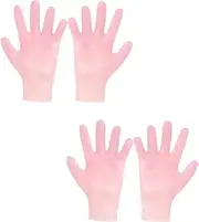 PLAFOPE Moisturizing Gloves Set 2 Pairs Exfoliating Hand Glove for Beauty Dry Nourishing for Skin for Home Use