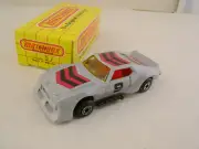 1983 MATCHBOX SUPERFAST #17 AMBER WIND 9 AMX PRO STOCKER BLACK BASE & SIDE PIPES