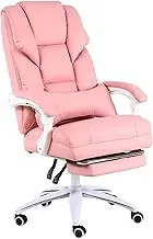 Gaming Chair Girls Cute and Comfortable Gaming Chair Bedroom Rotating Office Chair Positive Sleeping Boss Chair Loading 250Kg (Color : Pink Size : 70 * 70 * 115cm) Interesting