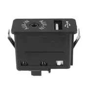 Car USB AUX In Plug Auxiliary Input Socket Adapter for BMW E81 E87 E90 F10 F12 E70 X4 X5 X6 black