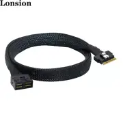 MINI SlimSAS SFF-8654 8i 4.0 to 2Ports SAS SFF-8643 Server Connection Cable