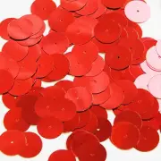 Round Sequin 15mm Light Red Metallic Couture Paillettes