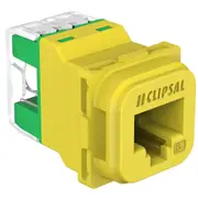 Clipsal 40RJ45SMA6C-YL Clipsal Actassi Actassi S-110 Modular Jack R45 40m Unshielded Cat6 Yellow - Bag X 1