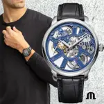 【MAURICE LACROIX 艾美錶】MASTERPIECE SKELETON 鏤空手上鍊機械錶-43MM(MP7228-SS001-004-1)