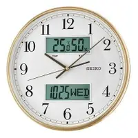 在飛比找蝦皮購物優惠-SEIKO CLOCK 精工雙顯LCD液晶溫濕度.月份.日期