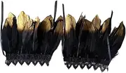 [Ｓｉｍｈｏａ] 2Pcs Feather Gloves DIY Adornment Role Play Props for Stage Performance Party