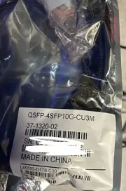 NEW Cisco QSFP-4SFP10G-CU3M Direct Attach 40Gb QSFP Cable Module 37-1320-02