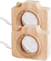 JOINPAYA 2pcs Wooden Camera Kaleidoscope: Magnifying Glasses with Light Binoculars Magnifier Glasses Magnify Binoculars Camera Kaleidoscope for Decor Wooden