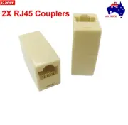 2 x RJ45 Network LAN Cat6 Cat5e Coupler Connector Extender Adapter Joiner Plug