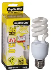 Compact UVB Bulb 26 Watt (UVB 5.0) E27 Eddison (Reptile One)