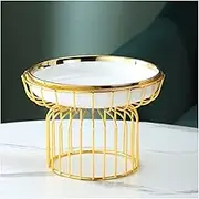 Decorative Bowls Fruit Bowl Light Luxury Fruit Plate Living Room Coffee Table Home Creative Personality Fashion Modern Candy Plate Interior Decoration Fruit Bowl for Kitchen Counter (Color : B, Size