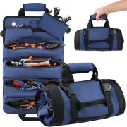 Tool Roll Bag, Heavy Duty Organizer Up, Portable Storage Blue