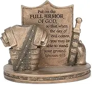 Full Armor of God Ephesians 6:13 Resin Stone Tabletop Scripture Card Holder