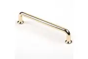 128mm Polished gold Furniture Kitchen Bathroom Cabinet Handles Drawer Bar Handle Pull Knob