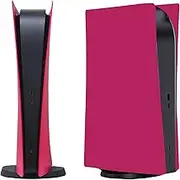 Face Plates for PS5 Console, arVin Replacement Shell Skin Cover Case for PS5, ABS Anti-Scratch Dustproof Protective Skins Faceplates, Accessories for PlayStation 5 Console Digital Edition (Rose Red)