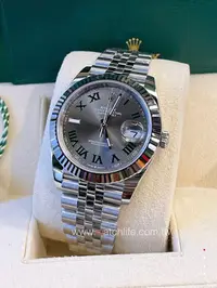 在飛比找Yahoo!奇摩拍賣優惠-玩錶人Rolex Datejust 126334 綠羅馬 五