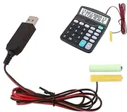 Battery Charger Adapter Convert Cable - 5V to 3V Battery Converter 1m | Replace Adapter, USB Supply Cable Replace Adapter to Replace AA/AAA Batteries