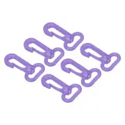 6pcs Plastic Swivel Snap Hook Lobster Clasp Buckle for Webbing Strap Purple