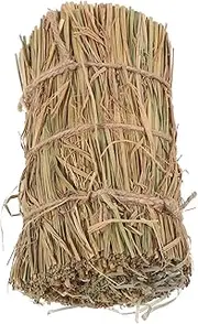 POPETPOP Outdoor Haystack Decoration Natural Garden Ornament for Rustic Home Decor Straw Stool for Wedding Scene Easy Care and No Installation Required