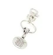 When I Awake In Heaven I Will Be Fully Satisfied Psalm 17 15 Charm Keychain