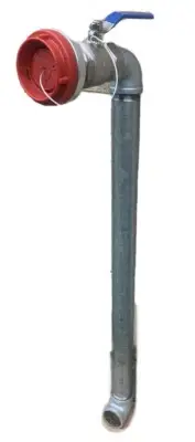 FIRE SERVICE WATER SUPPLY HYDRANT STAND 65 STORZ FITTING CAP + 2" VALVE & RISER