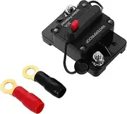 COSMEVIVI Car Boat Rv Marine Boat Audio Circuit Breaker 30a Manual Reset Fuse Holder Solar Disconnect Switch
