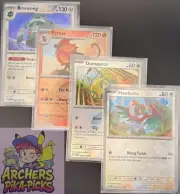 *PRISMATIC EVOLUTIONS* Pokeball Holo! 4-Card-Bundle!- Pokémon