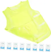 Baluue 1 Set Cooling Vest Cooling for Men Reusable Cooling Vest Cooling Vest for Men Sport Ice Vest Cooling Ice Vest Cycling Cooling Vest Summer Cooling Vest for Outdoor Cooler Polyester