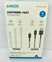 Anker PowerLine Select+ B8012J11 2 USB-C & 2 USB-A Charging Cables