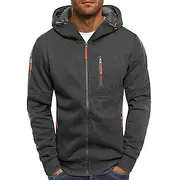 Men's Hoodie Zip Hoodie Sweatshirt Sweat Jacket Tactical Navy Wine Red Black White Royal Blue Hooded Color Block Zipper Cool Winter Clothing Apparel Hoodies Sw