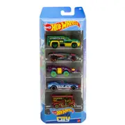 Hot Wheels 5-Pack Blue Hot Wheels City 1:64 Scale