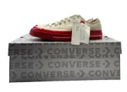 Converse Chuck 70 Comme Des Garçons Ox Low Men's Size 10 Shoe White Red Sneaker